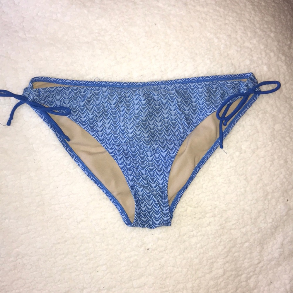 Blue Pattern Gap Body Bikini Swim Bottoms